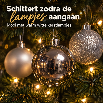 infographic opus55 infographic 6 - Cheqo® Kerstballen Set van 33 Zilver