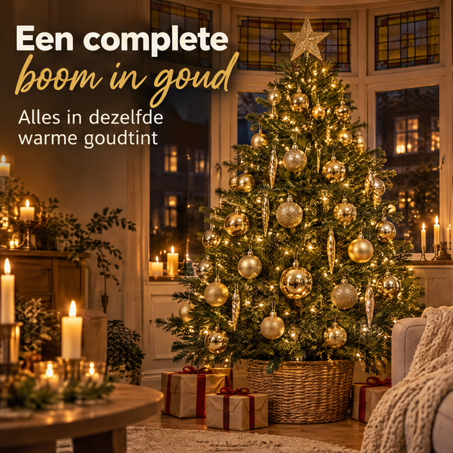 infographic opus55 infographic 1 - Cheqo® Kerstballen Set van 33 Goud