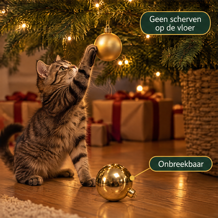 infographic opus55 infographic 5 - Cheqo® Kerstballen Set van 33 Goud
