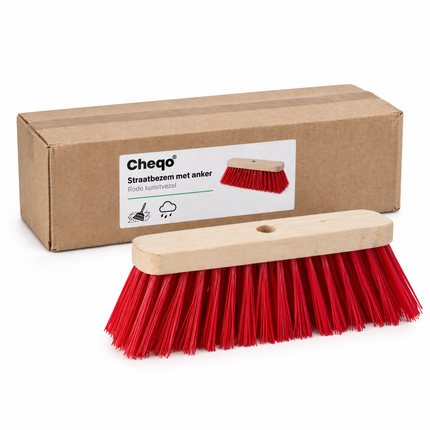 infographic opus55 verpakking - Cheqo® Straatbezem Kunstvezel met Anker Rood