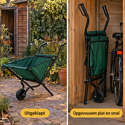 infographic opus55 infographic 2 - Cheqo® Opvouwbare Kruiwagen met Stoffen Bak