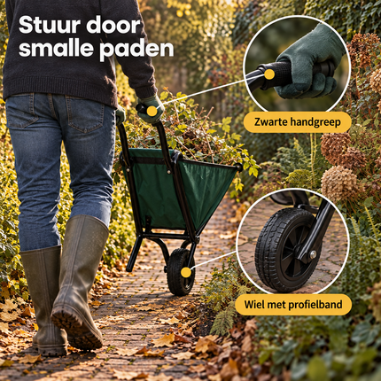 infographic opus55 infographic 4 - Cheqo® Opvouwbare Kruiwagen met Stoffen Bak