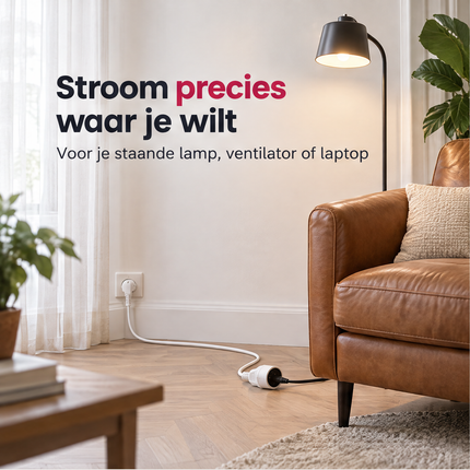 infographic opus55 infographic 1 - Cheqo® Verlengsnoer Wit met Penaarde
