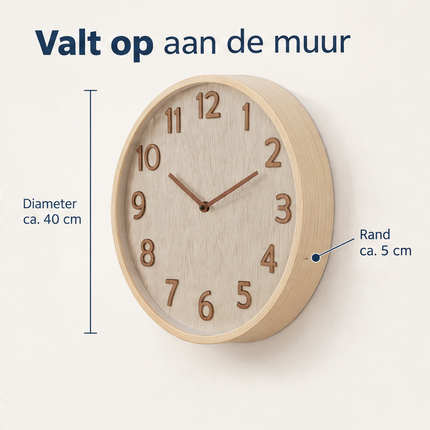 infographic opus55 infographic 3 - Cheqo® Wandklok 40 cm Grijs
