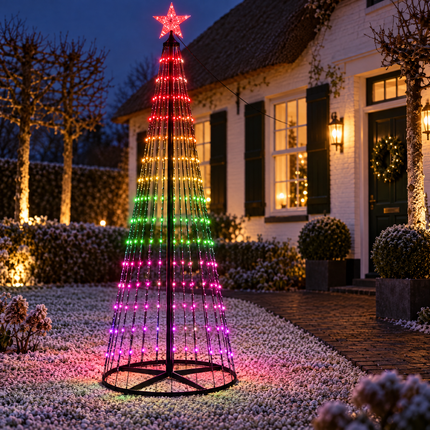 infographic opus55 hoofdafbeelding - Cheqo® LED Kerstboom 210 cm