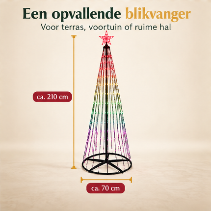 infographic opus55 infographic 5 - Cheqo® LED Kerstboom 210 cm
