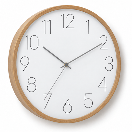 infographic opus55 hoofdafbeelding - Cheqo® Wandklok 30 cm Wit