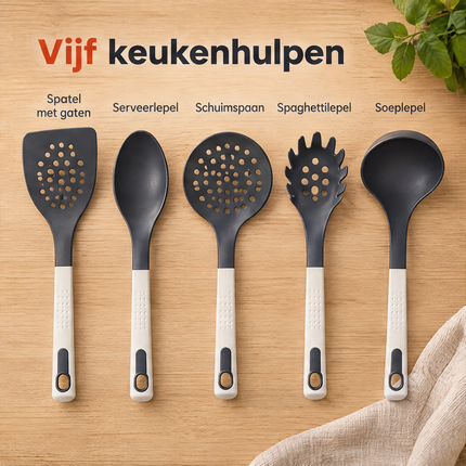 infographic opus55 infographic 2 - Cheqo® Keukengerei Set van 5 met Houder