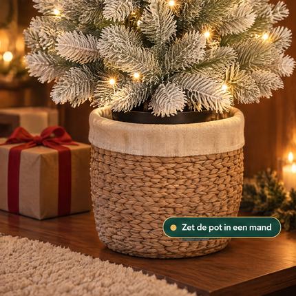infographic opus55 infographic 6 - Cheqo® Kunstkerstboom met Verlichting 90 cm met Sneeuw