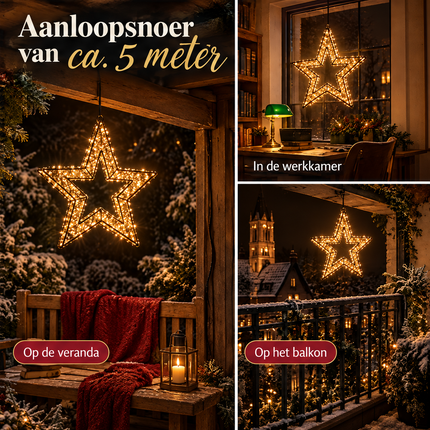 infographic opus55 infographic 6 - Cheqo® Verlichte Kerstster 40 cm Zwart Metaal