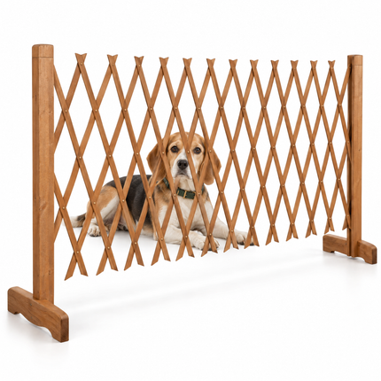 infographic opus55 hoofdafbeelding - Cheqo® Hondenhek Uitschuifbaar 75 cm Hoog