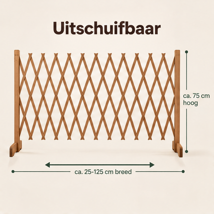 infographic opus55 infographic 2 - Cheqo® Hondenhek Uitschuifbaar 75 cm Hoog