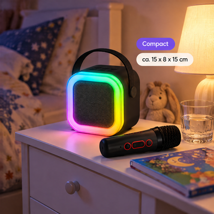 infographic opus55 infographic 6 - Cheqo® Karaoke Set met 2 Draadloze Microfoons