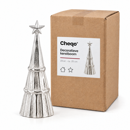 infographic opus55 verpakking - Cheqo® Decoratieve Kerstboom 25 cm
