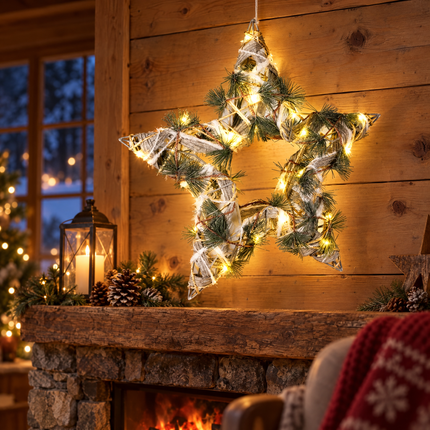 infographic opus55 hoofdafbeelding - Cheqo® Groene Kerstster met Verlichting