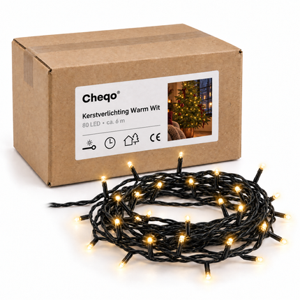 infographic opus55 verpakking - Cheqo® Kerstverlichting 80 LED