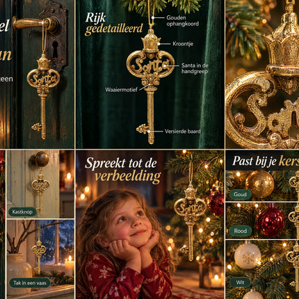 infographic opus55 rasteroverzicht grid_v1.png - Cheqo® Kerstman Sleutel Kerstboomhanger Goud