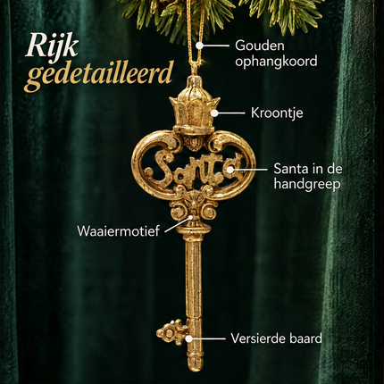 infographic opus55 infographic 2 - Cheqo® Kerstman Sleutel Kerstboomhanger Goud