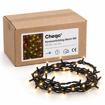 infographic opus55 verpakking - Cheqo® Kerstverlichting 40 LED