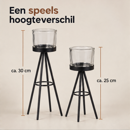 infographic opus55 infographic 2 - Cheqo® Waxinelichthouders Set van 2