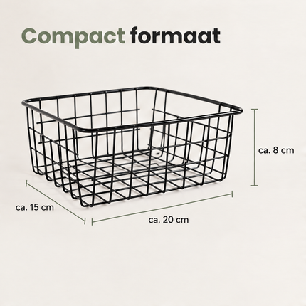 infographic opus55 infographic 2 - Cheqo® Rechthoekige Draadmand 20 x 15 x 8 cm