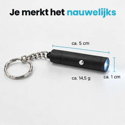 infographic opus55 niet geselecteerd (vervangen door nieuw raster) - Cheqo® Sleutelhanger Zaklamp
