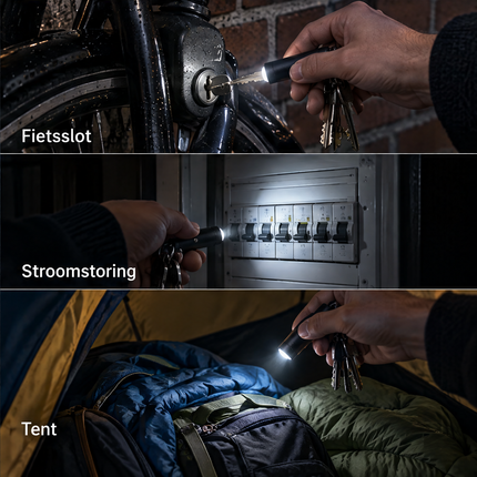 infographic opus55 niet geselecteerd (fout: bij Fietsslot groeit de sleutel uit de lampkop; vervangen door nieuw raster) - Cheqo® Sleutelhanger Zaklamp