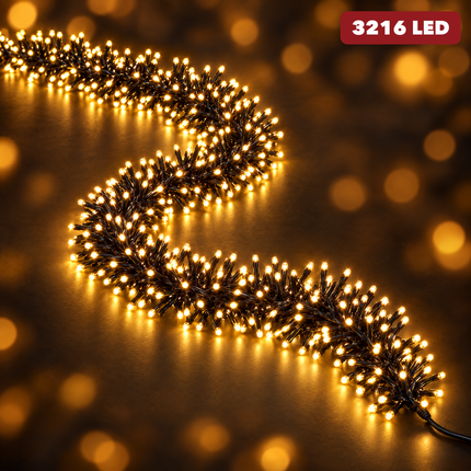 infographic opus55 hoofdafbeelding - Cheqo® Super Cluster Kerstverlichting 3216 LED