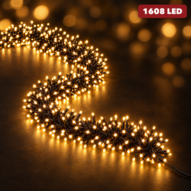 infographic opus55 hoofdafbeelding - Cheqo® Super Cluster Kerstverlichting 1608 LED