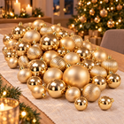 infographic opus55 hoofdafbeelding - Cheqo® Kerstballen Set van 100 Goud