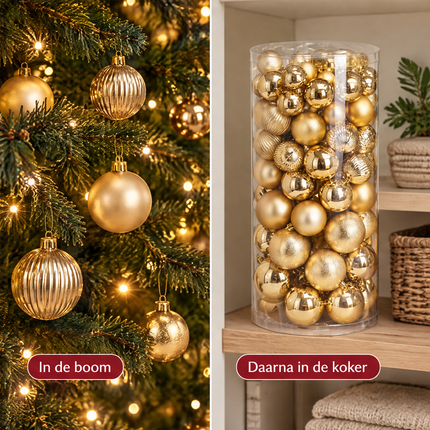 infographic opus55 infographic 6 - Cheqo® Kerstballen Set van 100 Goud