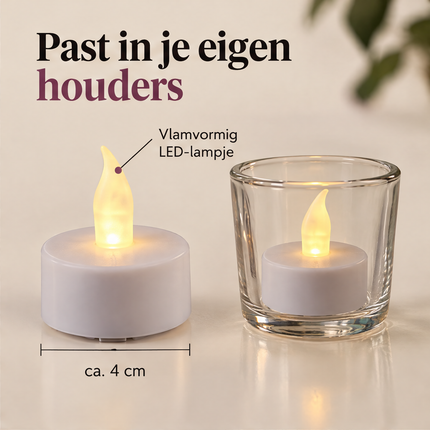 infographic opus55 infographic 3 - Cheqo® LED Theelichtjes op Batterij Set van 24 met Opbergbox