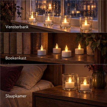 infographic opus55 infographic 6 - Cheqo® LED Theelichtjes op Batterij Set van 24 met Opbergbox