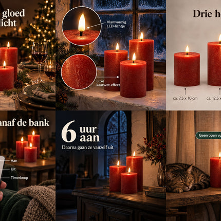 infographic opus55 rasteroverzicht grid_v1.png - Cheqo® LED Kaarsen Rood Set van 3 met Afstandsbediening en Timer
