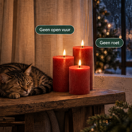 infographic opus55 infographic 6 - Cheqo® LED Kaarsen Rood Set van 3 met Afstandsbediening en Timer