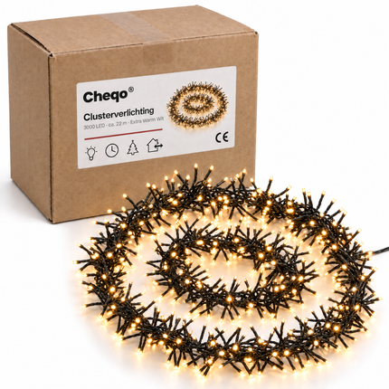 infographic opus55 verpakking - Cheqo® Clusterverlichting 3000 LED