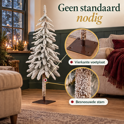infographic opus55 infographic 4 - Cheqo® Kunstkerstboom 120 cm met Sneeuw zonder Verlichting
