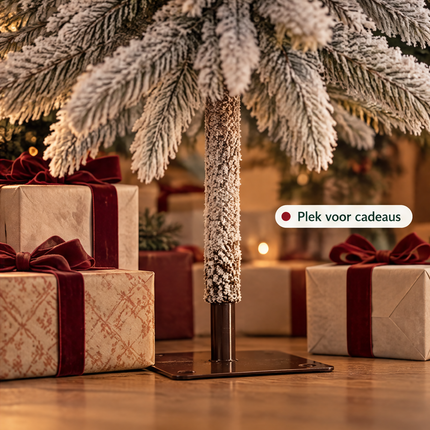 infographic opus55 infographic 6 - Cheqo® Kunstkerstboom 120 cm met Sneeuw zonder Verlichting