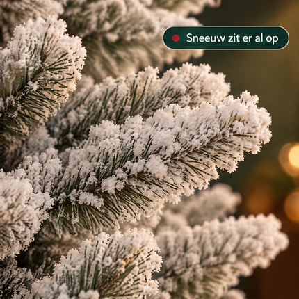 infographic opus55 infographic 3 - Cheqo® Kunstkerstboom 150 cm met Sneeuw zonder Verlichting