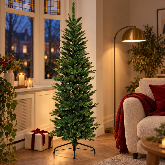 infographic opus55 hoofdafbeelding - Cheqo® Kunstkerstboom 150 cm Groen zonder Verlichting
