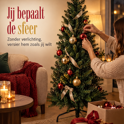 infographic opus55 infographic 4 - Cheqo® Kunstkerstboom 150 cm Groen zonder Verlichting