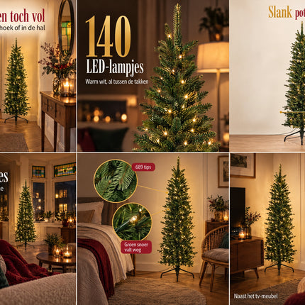 infographic opus55 rasteroverzicht grid_v1.png - Cheqo® Kunstkerstboom 150 cm Groen met LED Verlichting