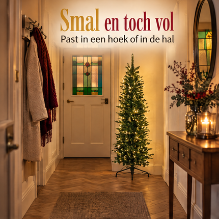 infographic opus55 infographic 1 - Cheqo® Kunstkerstboom 150 cm Groen met LED Verlichting