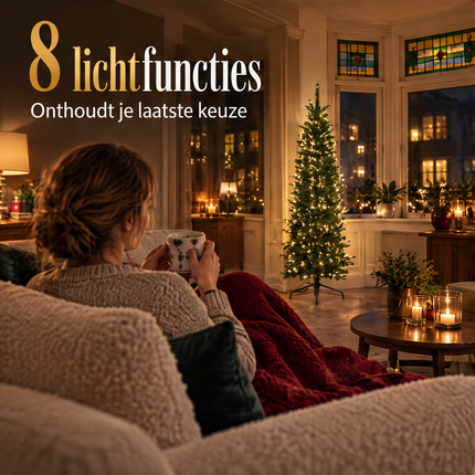 infographic opus55 infographic 4 - Cheqo® Kunstkerstboom 150 cm Groen met LED Verlichting