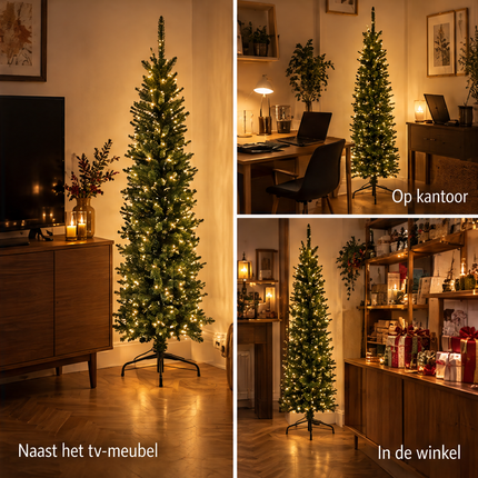 infographic opus55 infographic 6 - Cheqo® Kunstkerstboom 180 cm Groen met LED Verlichting