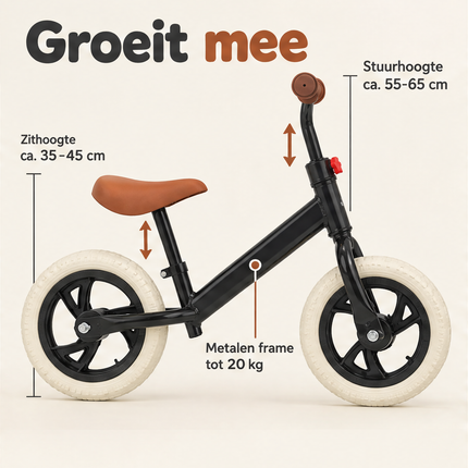 infographic opus55 infographic 2 - Cheqo® Loopfiets Zwart