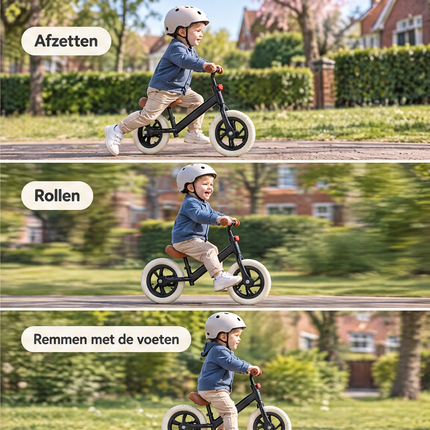 infographic opus55 niet geselecteerd (raster verkeerd geknipt: echte rijgrens op y=1222 i.p.v. 1152 (geen witte lijn), lokaal opnieuw geknipt zonder schalen) - Cheqo® Loopfiets Zwart