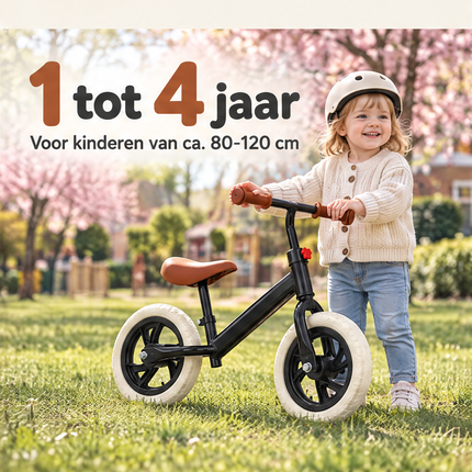 infographic opus55 niet geselecteerd (raster verkeerd geknipt: echte rijgrens op y=1222 i.p.v. 1152 (geen witte lijn), lokaal opnieuw geknipt zonder schalen) - Cheqo® Loopfiets Zwart
