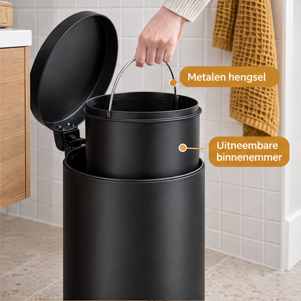 infographic opus55 infographic 2 - Cheqo® Pedaalemmer 12 Liter Mat Zwart