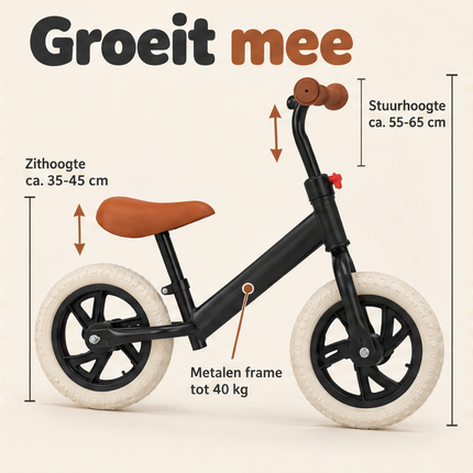 infographic opus55 infographic 2 - Cheqo® Loopfiets Mat Zwart